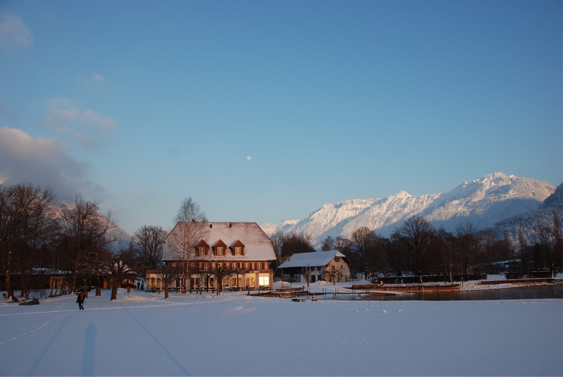 Sonnenuntergang im Schnee